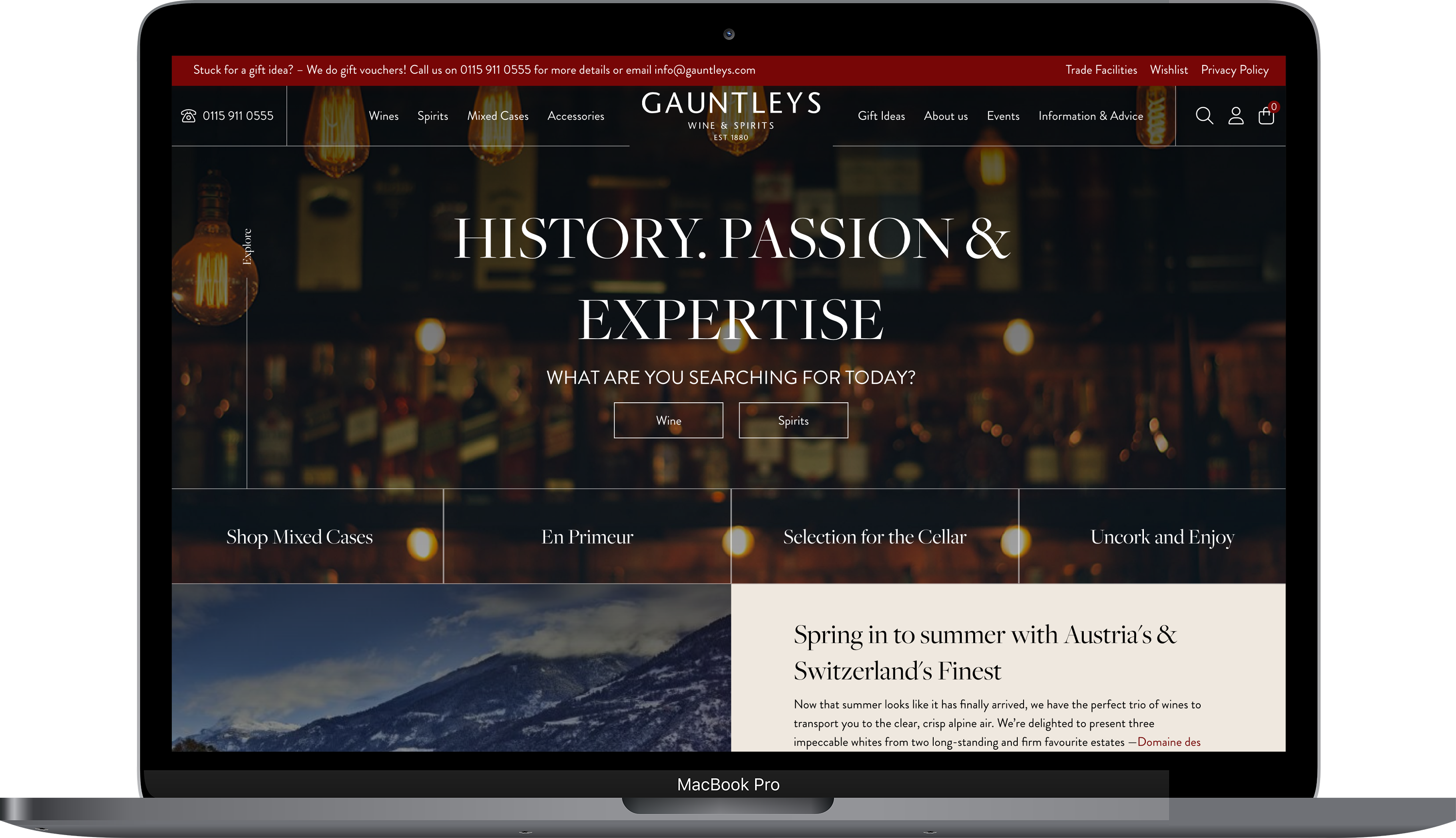 Gauntleys Website