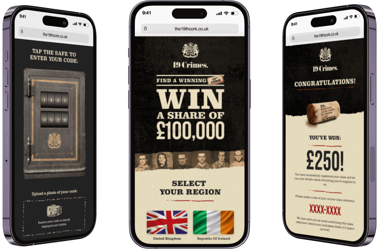 19 Crimes Wines New Website Design