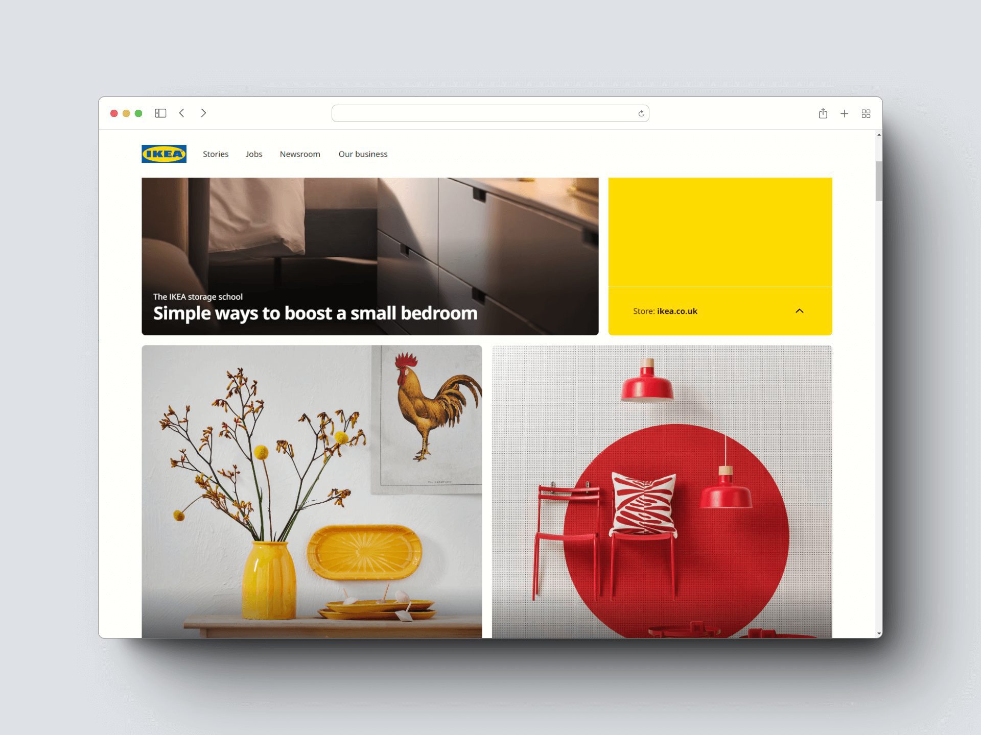 Example of Bento Grids in design